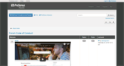 Desktop Screenshot of forums.presonus.com